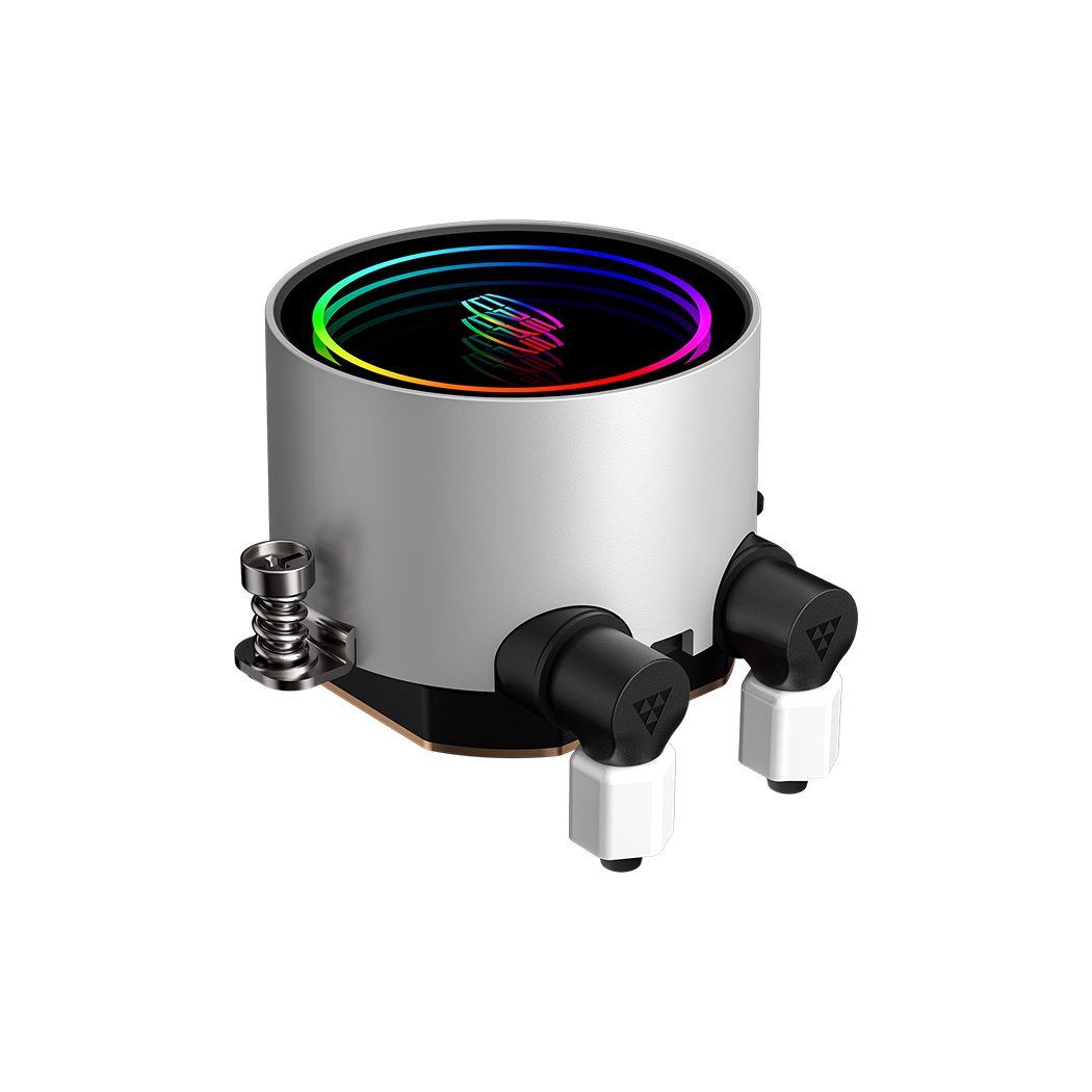 PC COOLER DA240 ARGB HIGH PERFORMANCE AIO CPU COOLING WHITE thumbnail 3