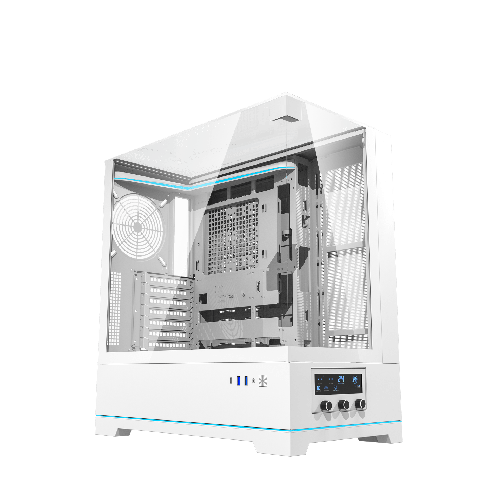 DARKFLASH DY450 PRO ATX CASE WHITE thumbnail 4