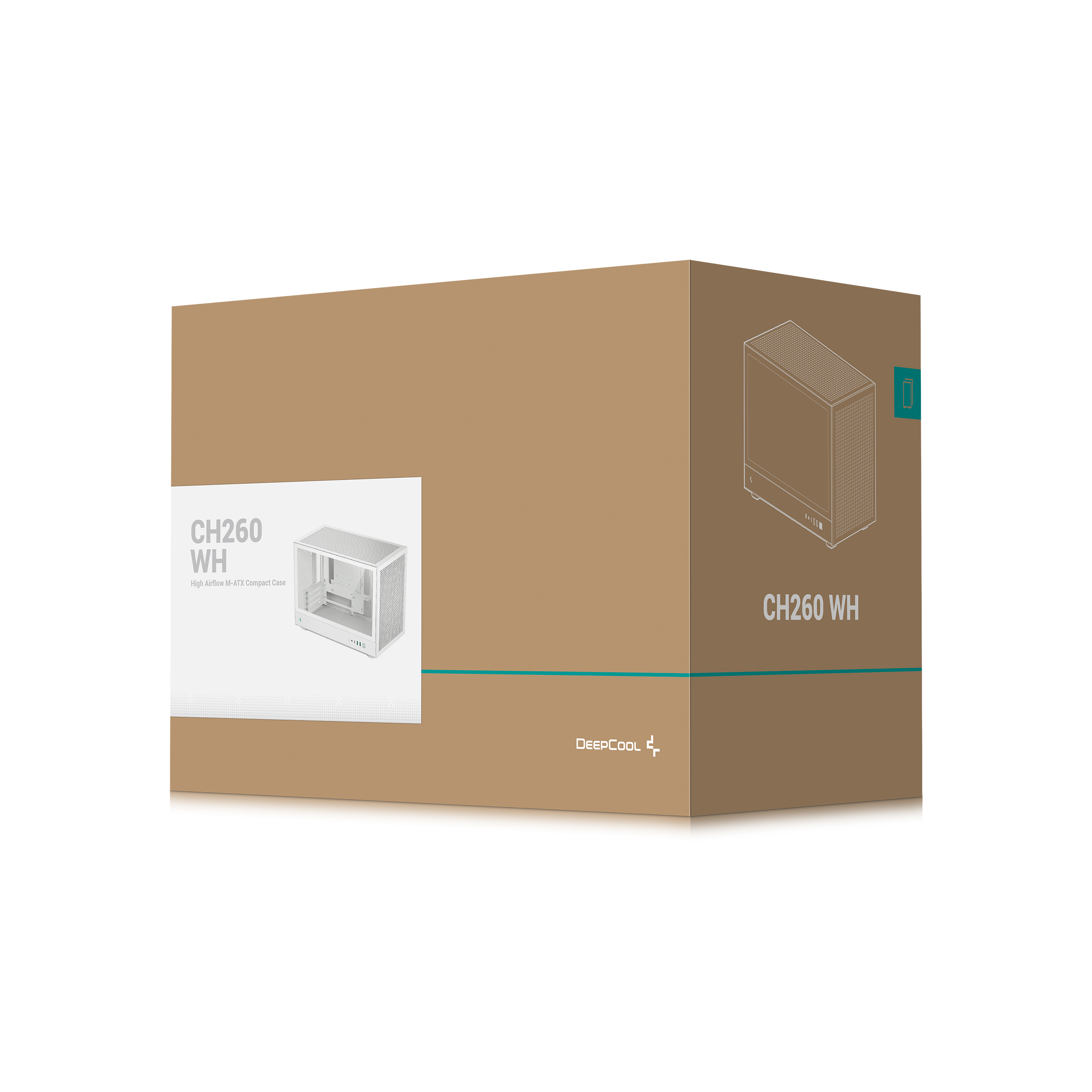 DEEPCOOL CH260 MATX CASE WHITE thumbnail 11