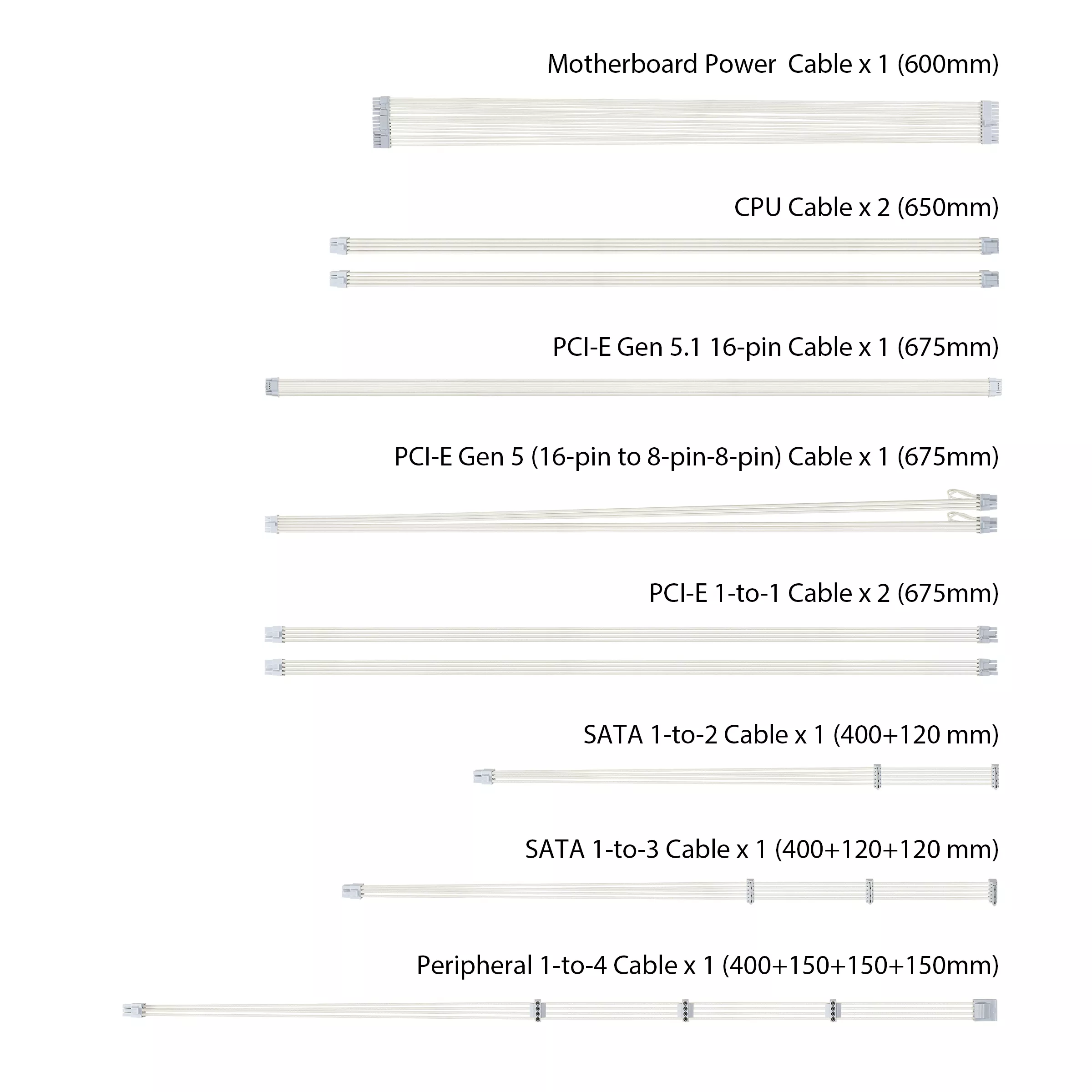 ASUS TUF GAMING 1000W GOLD POWER SUPPLY WHITE thumbnail 13