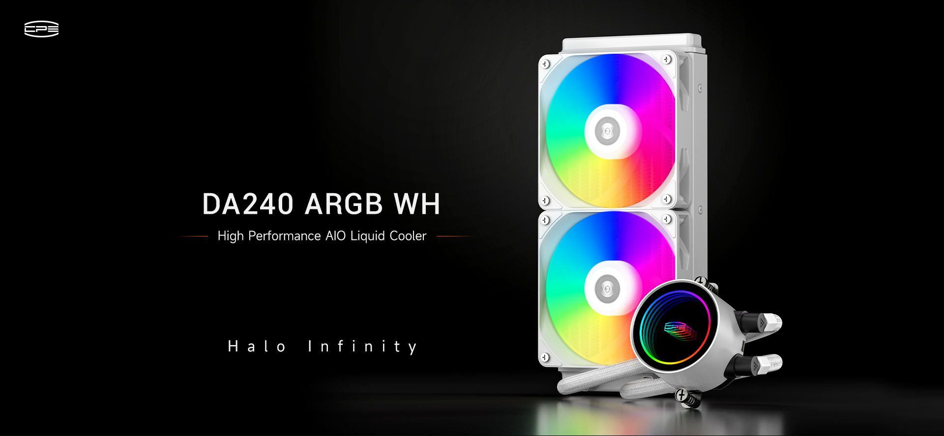 PC COOLER DA240 ARGB HIGH PERFORMANCE AIO CPU COOLING WHITE thumbnail 7