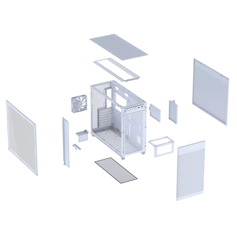 PRIME AP303 TEMPERED GLASS PANEL WHITE thumbnail 3