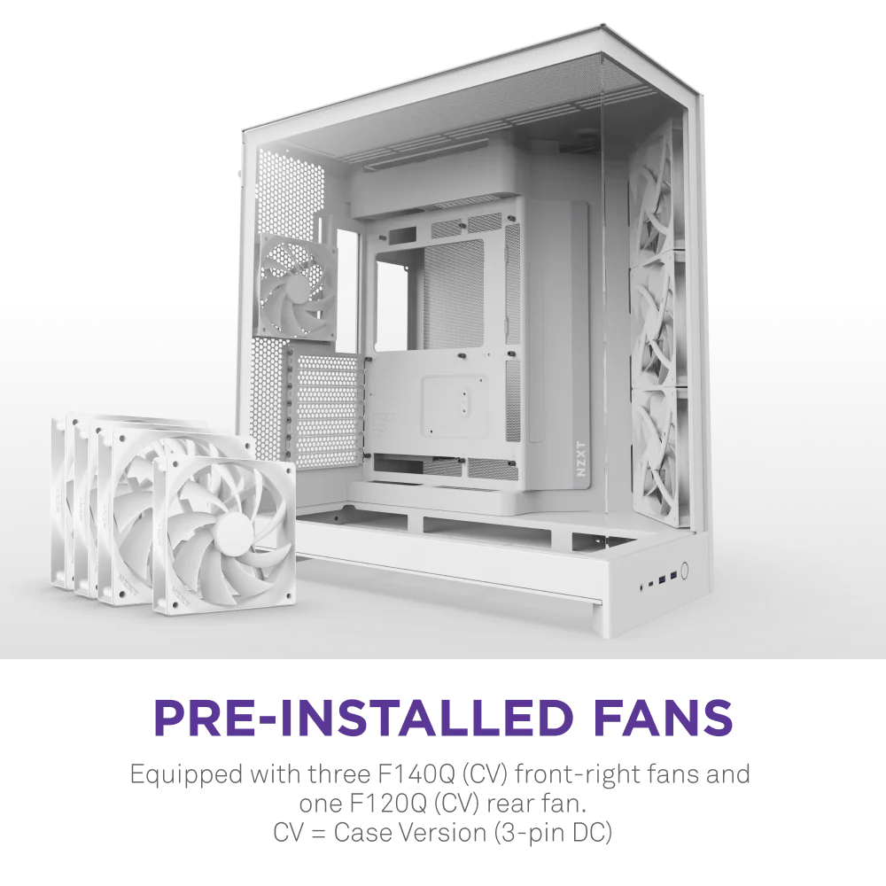 NZXT H9 FLOW V2 EDITION (2025) ALL WHITE thumbnail 3