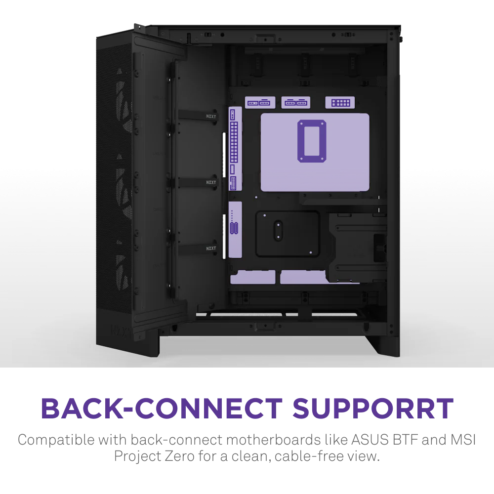 NZXT H9 FLOW RGB V2 EDITION (2025) ALL BLACK thumbnail 4