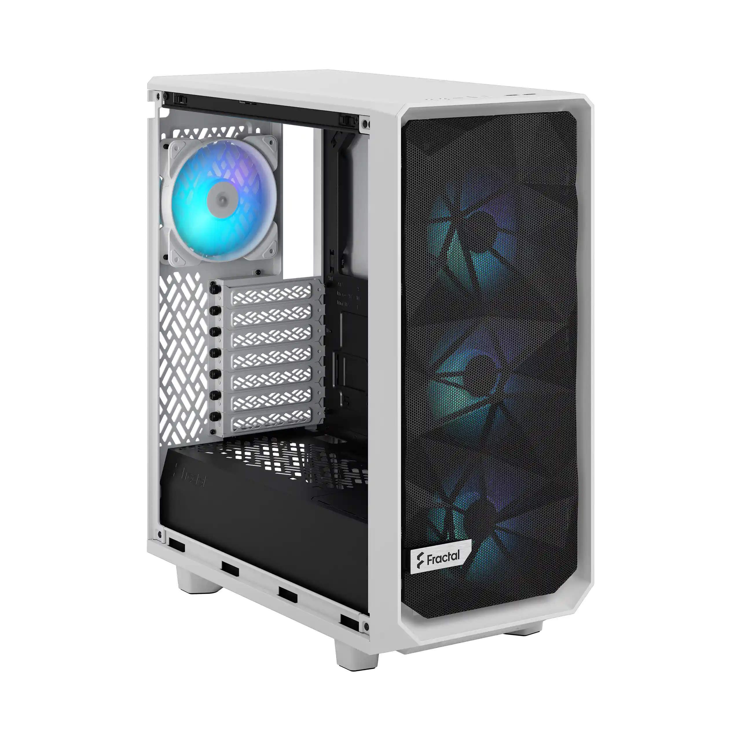 FRACTAL DESIGN MESHIFY 2 COMPACT RGB WHITE TG CLEAR TINT thumbnail 2