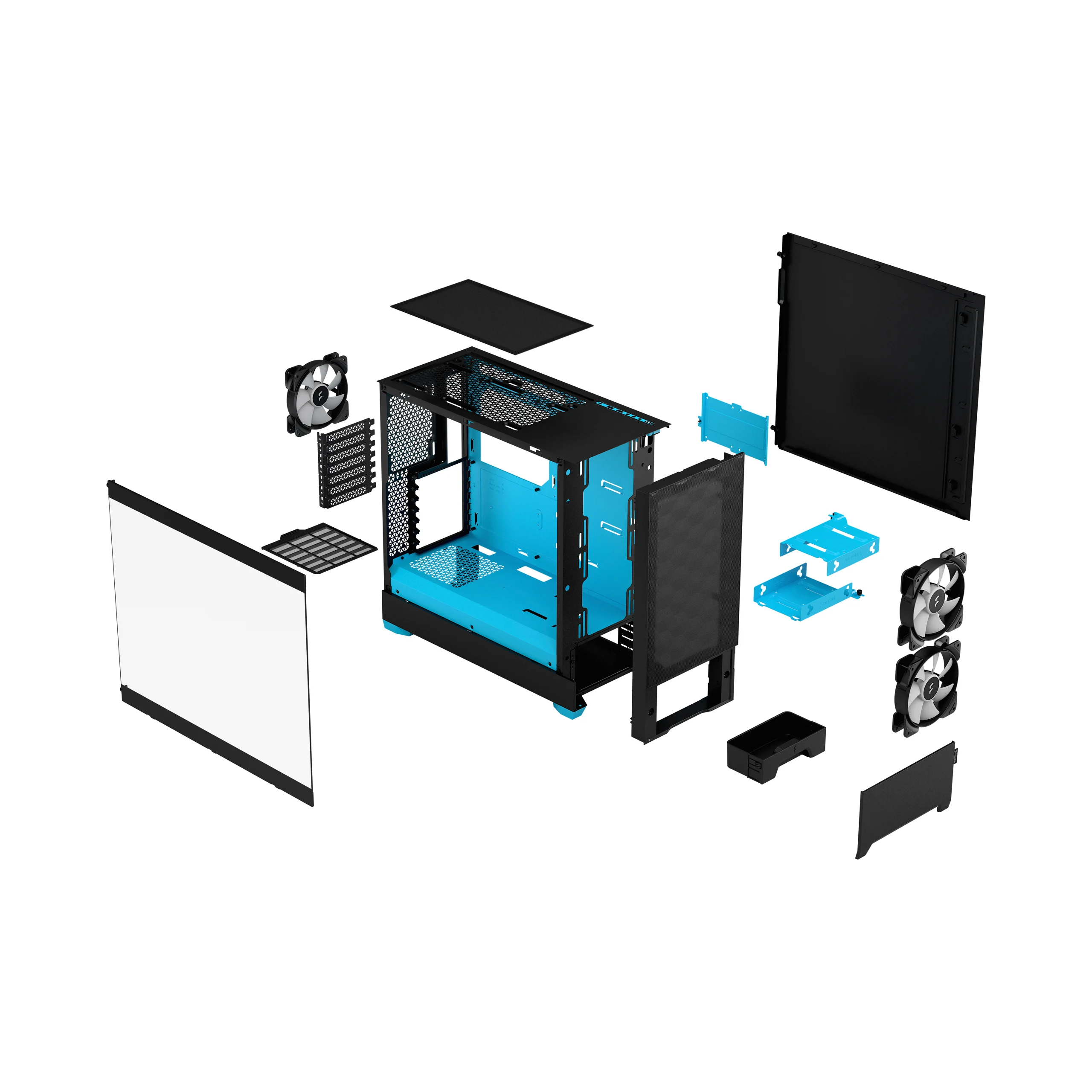FRACTAL DESIGN POP AIR RGB CYAN CORE TG CLEAR TINT thumbnail 9