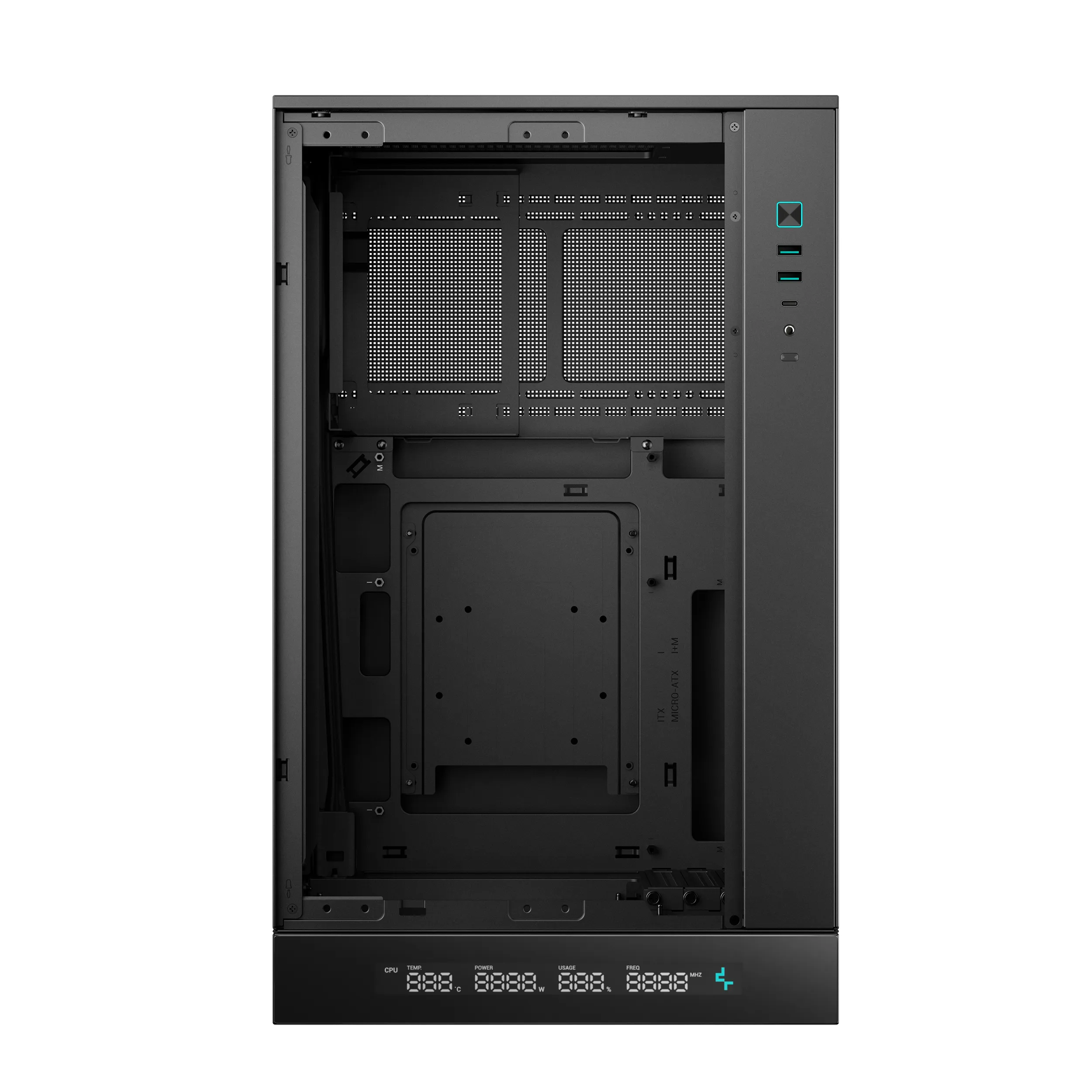 DEEPCOOL CH270 DIGITAL MATX CASE BLACK thumbnail 5