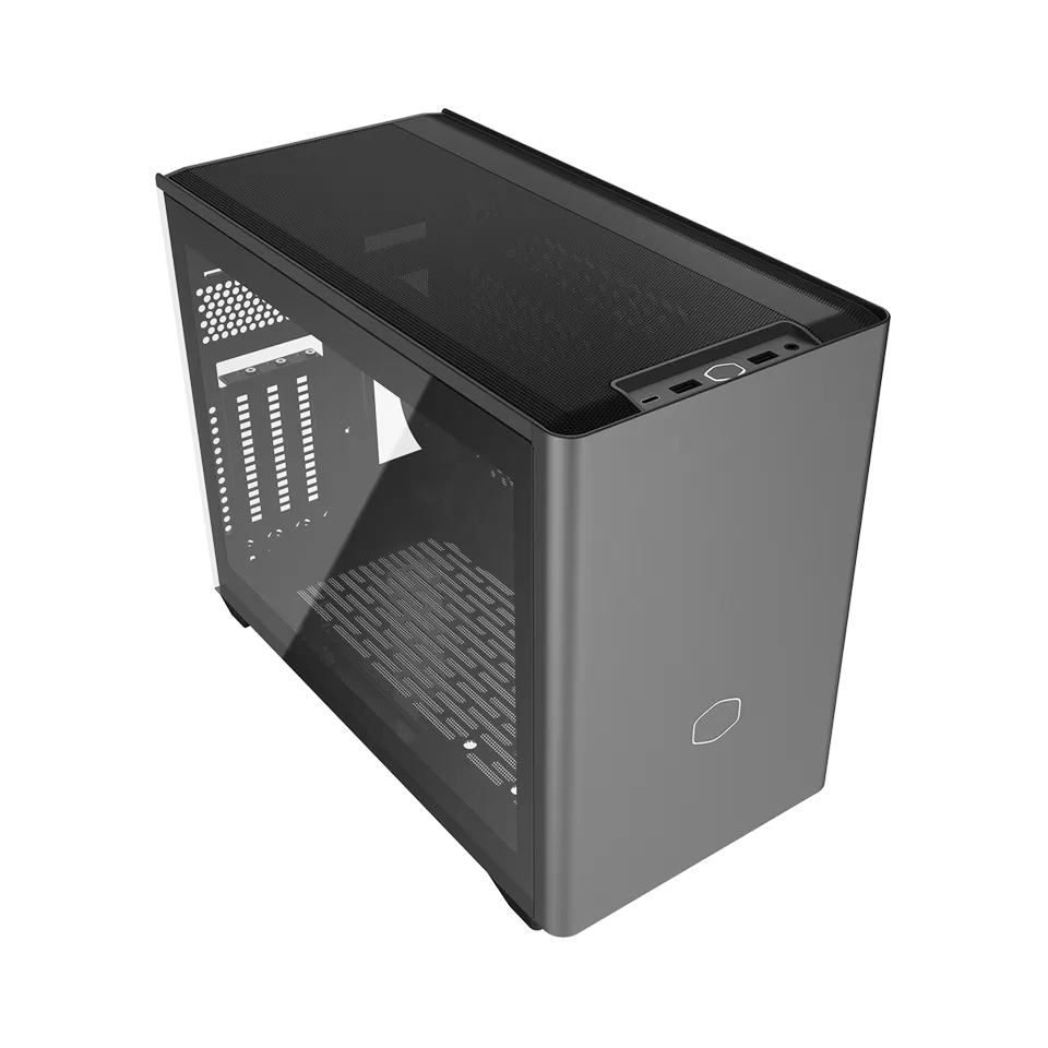 COOLER MASTER MASTERBOX NR200P MAX V2 ITX CASE (GREY) thumbnail 2