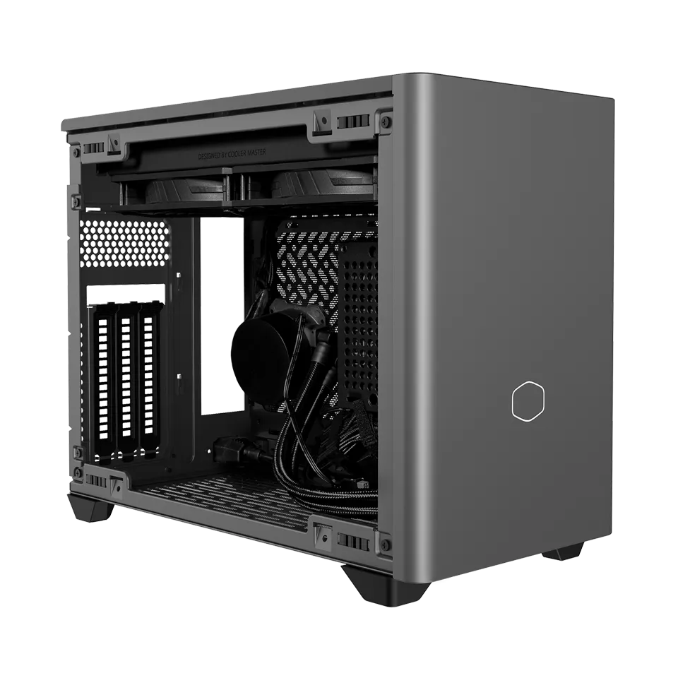 COOLER MASTER MASTERBOX NR200P MAX V2 ITX CASE (GREY) thumbnail 3