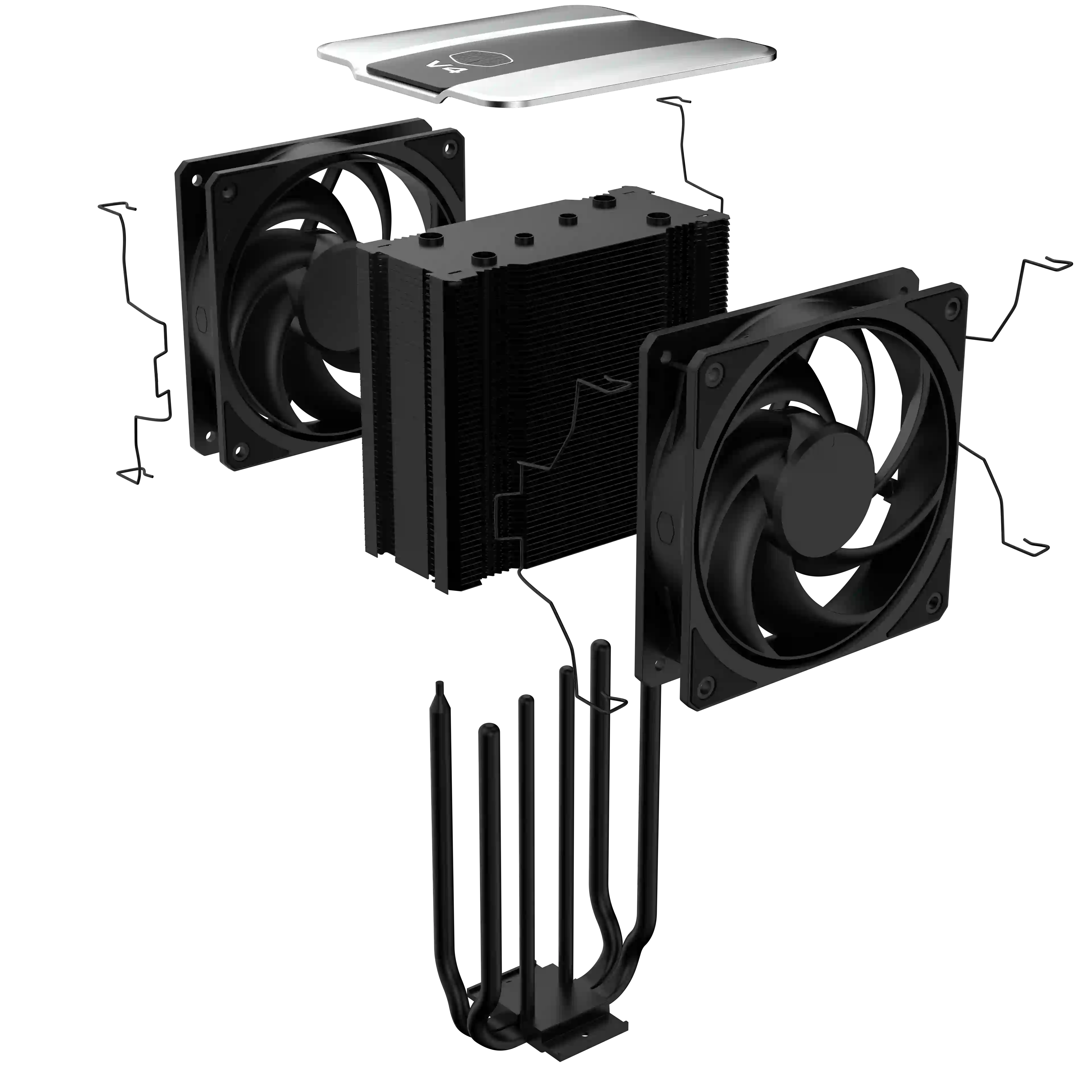COOLER MASTER V4 ALPHA 3DHP BLACK CPU AIR COOLER thumbnail 12