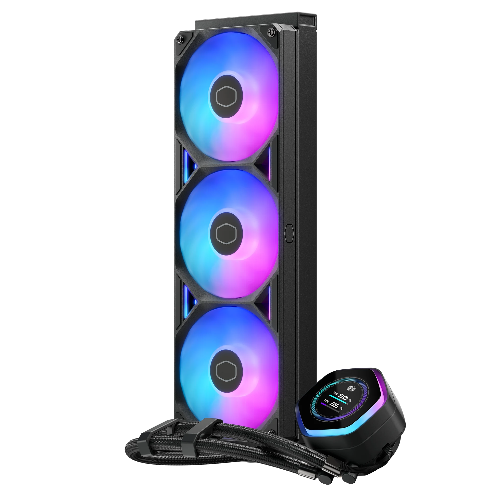 COOLER MASTER MASTERLIQUID ATOMS II LED 360MM BLACK thumbnail 2