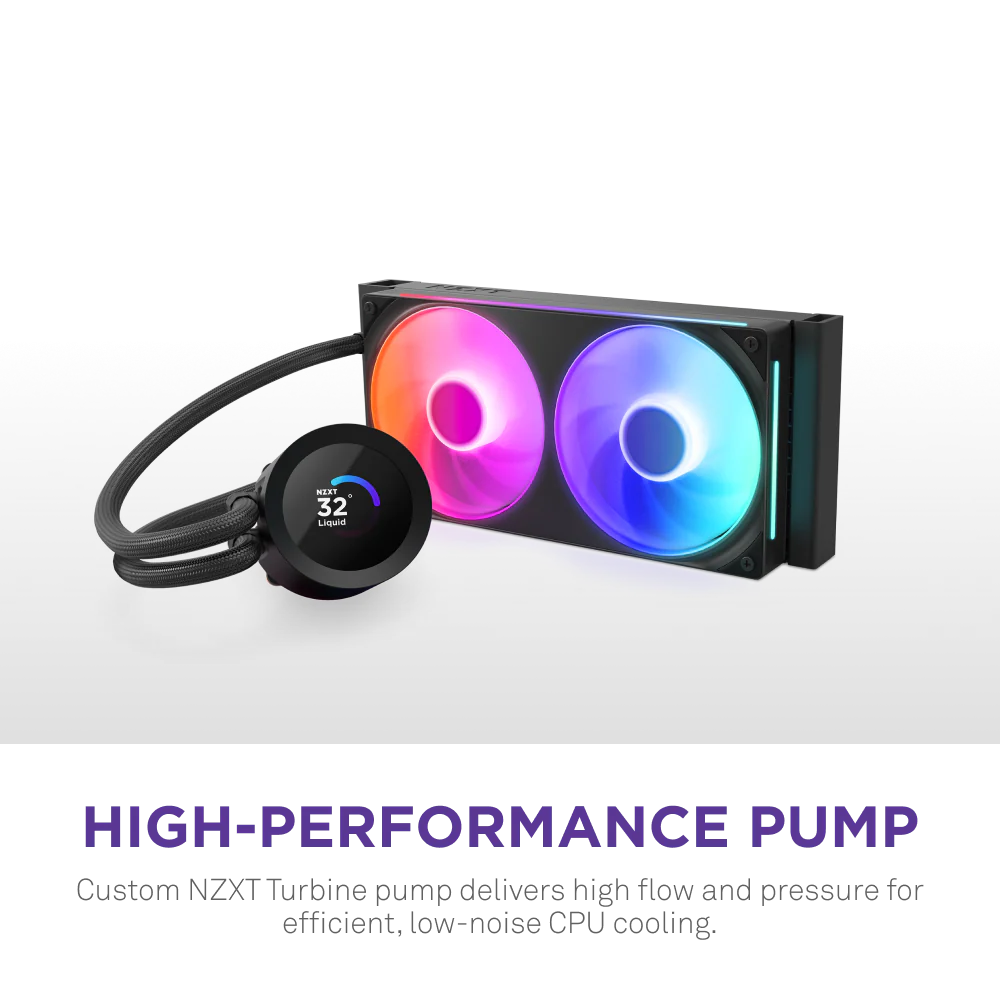 NZXT KRAKEN PLUS 240 RGB V2 240MM AIO BLACK thumbnail 2