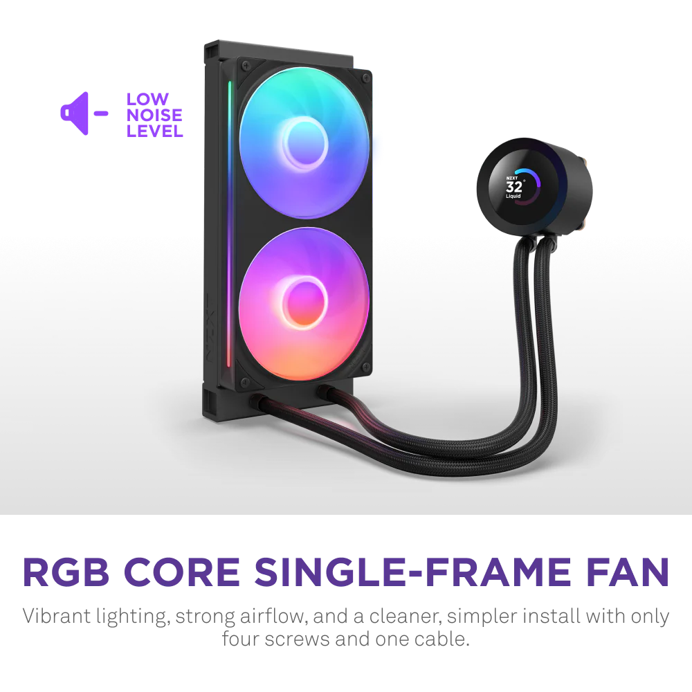 NZXT KRAKEN PLUS 240 RGB V2 240MM AIO BLACK thumbnail 5