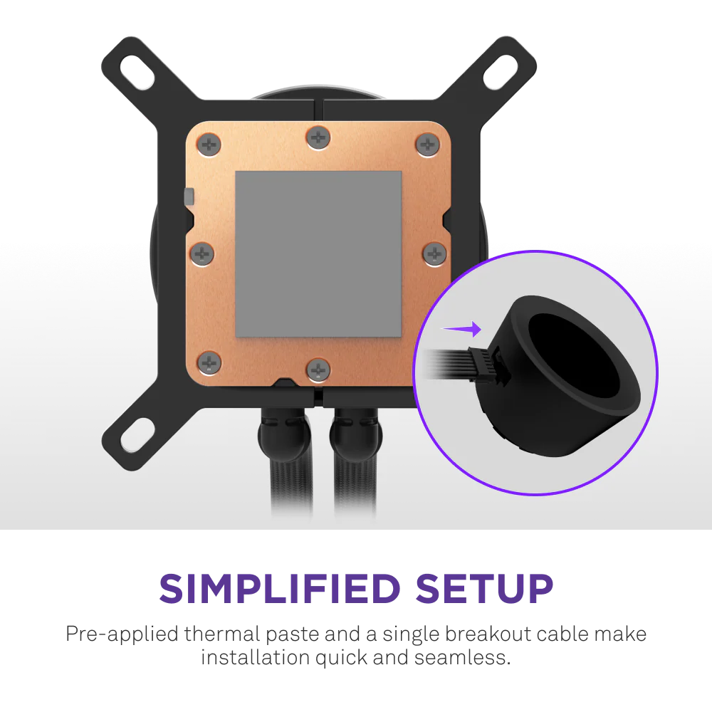 NZXT KRAKEN PLUS 240 RGB V2 240MM AIO BLACK thumbnail 6