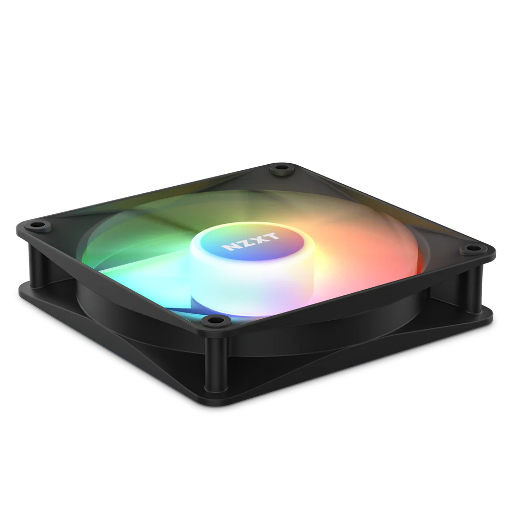 NZXT F120 RGB CORE TRIPLE PACK 120MM HUB-MOUNTED BLACK thumbnail 2