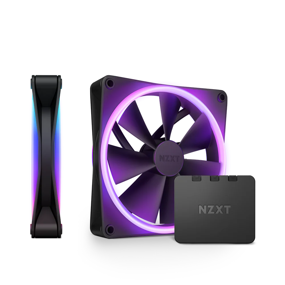 F140 RGB DUO DOUBLE PACK 140MM FAN BLACK