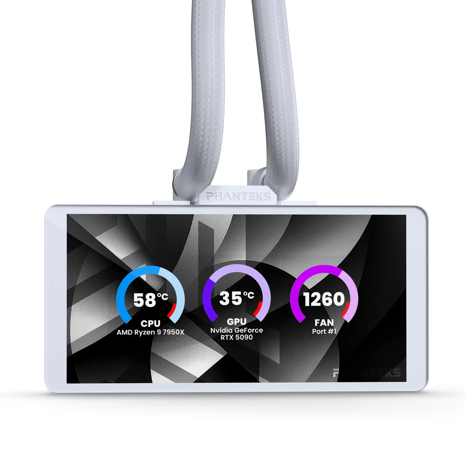 GLACIER ONE 360M25 G2 LCD DRGB AIO WATERCOOLING WH thumbnail 2