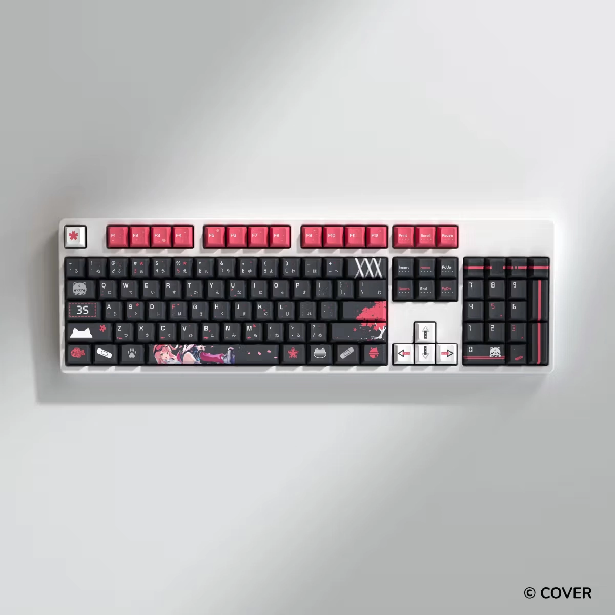 HYTE Sakura Miko Keycap Set and Desk Pad Bundle(BLACK) thumbnail 3