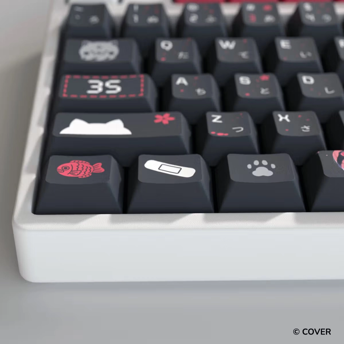 HYTE Sakura Miko Keycap Set and Desk Pad Bundle(BLACK) thumbnail 6