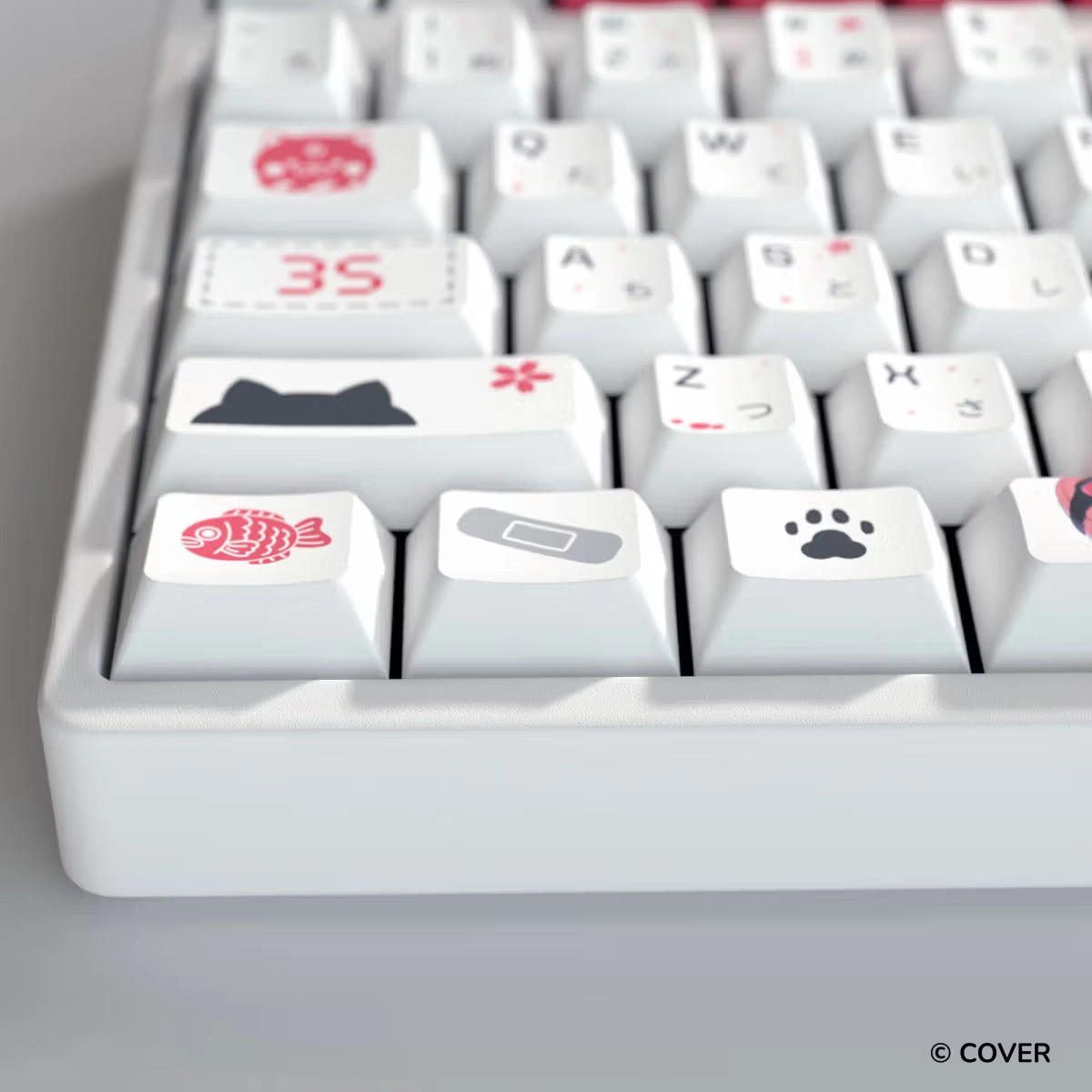 HYTE Sakura Miko Keycap Set and Desk Pad Bundle(WHITE) thumbnail 6