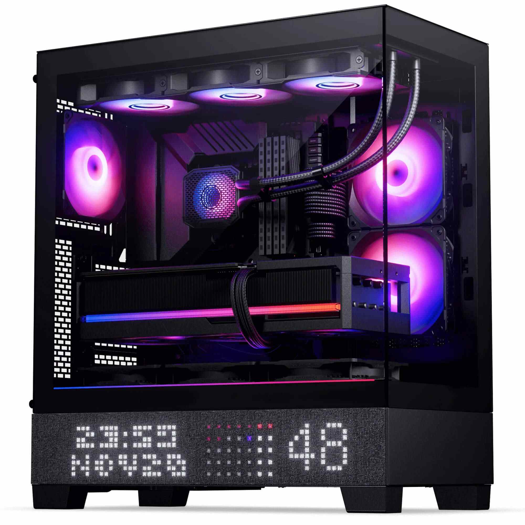 PHANTEKS XT VIEW MATRIX TEMPERED GLASS MID TOWER CASE BLACK thumbnail 12