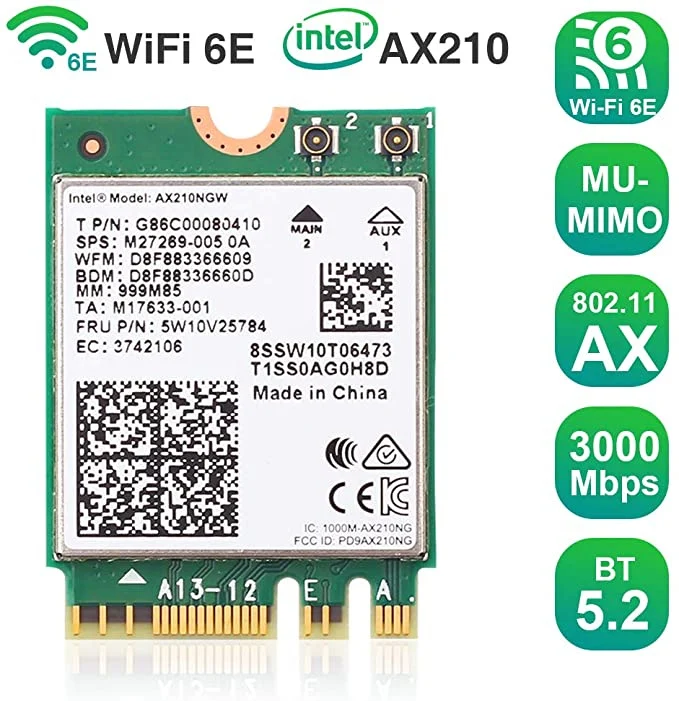 INTEL WIFI 6E KIT AX210 BT 5.3 KIT