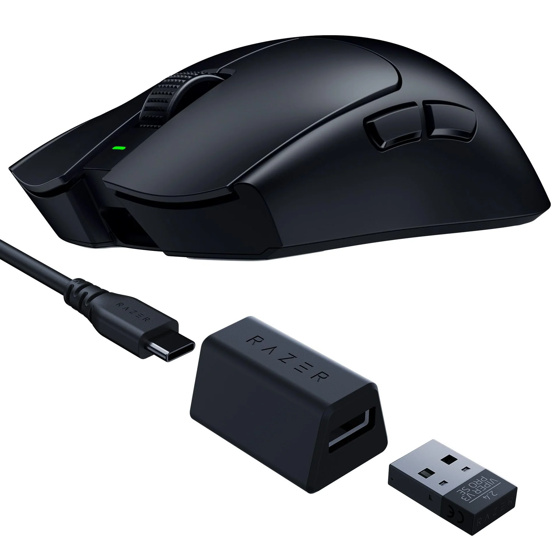 RAZER Viper V3 Pro SE 超輕量無線遊戲滑鼠 - 黑色