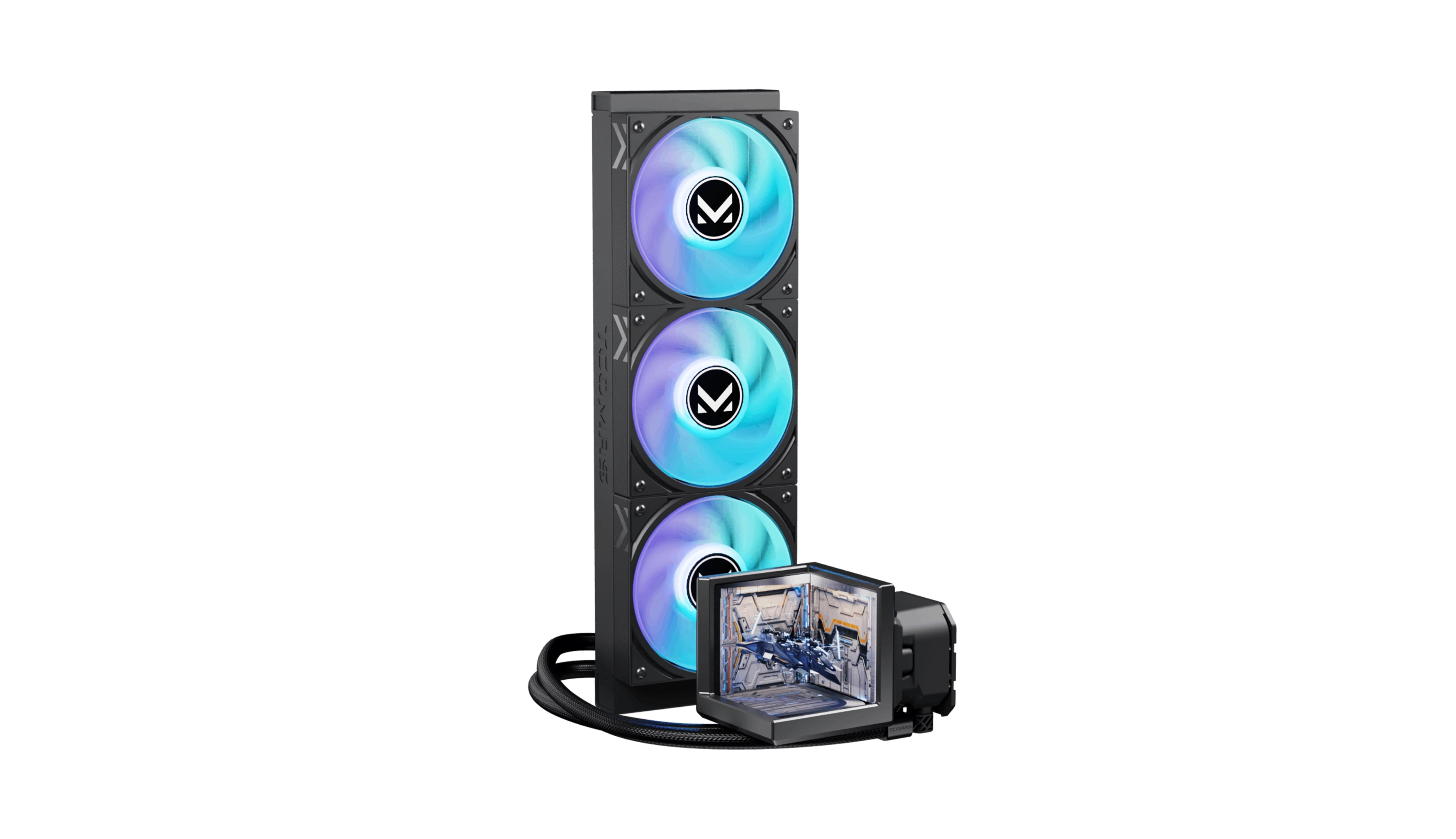 TCOMAS EXIT D3 360 CPU LIQUID COOLER BLACK thumbnail 2