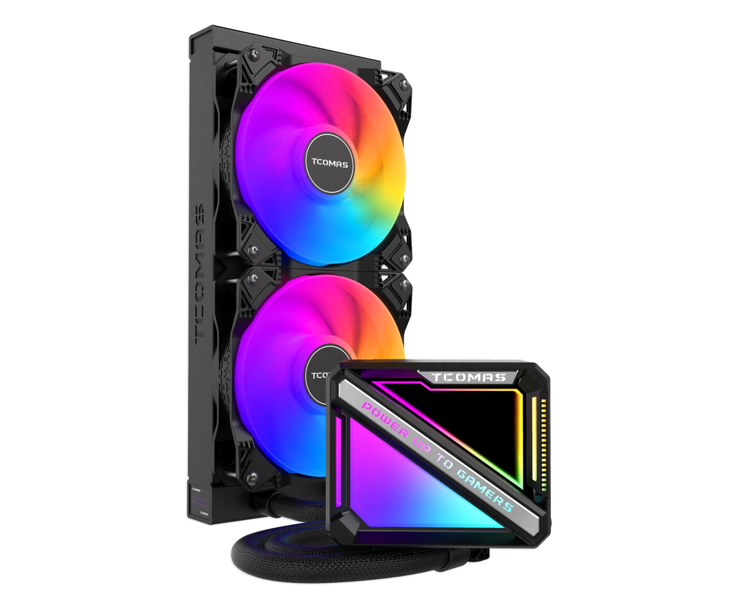 TCOMAS LE200 240 CPU LIQUID COOLER BLACK thumbnail 2