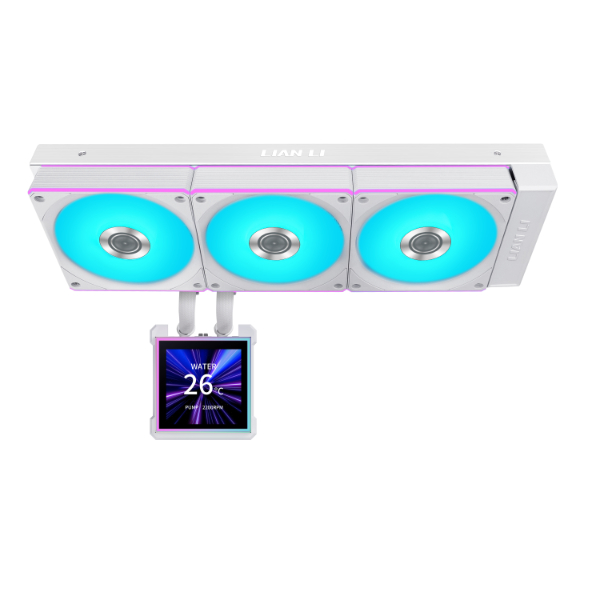 LIAN LI HYDROSHIFT II LCD-S 360CL AIO WATER COOLING WHITE thumbnail 2
