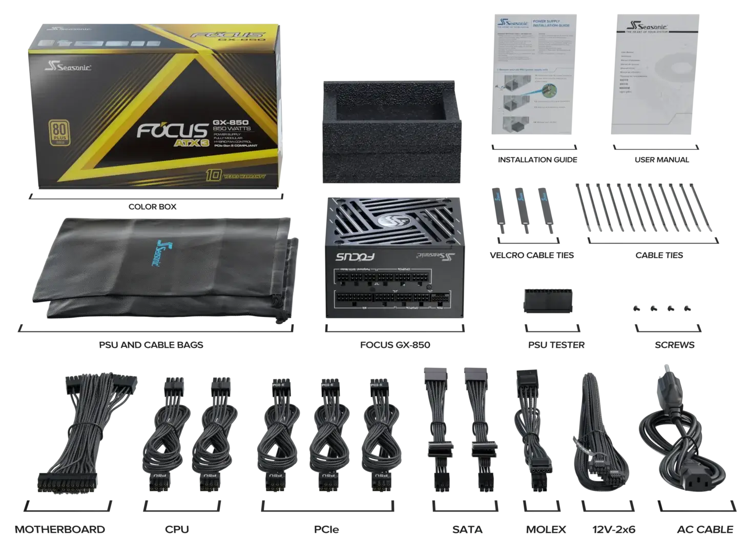 SEASONIC FOCUS GX850 850W 80PLUS GOLD thumbnail 11