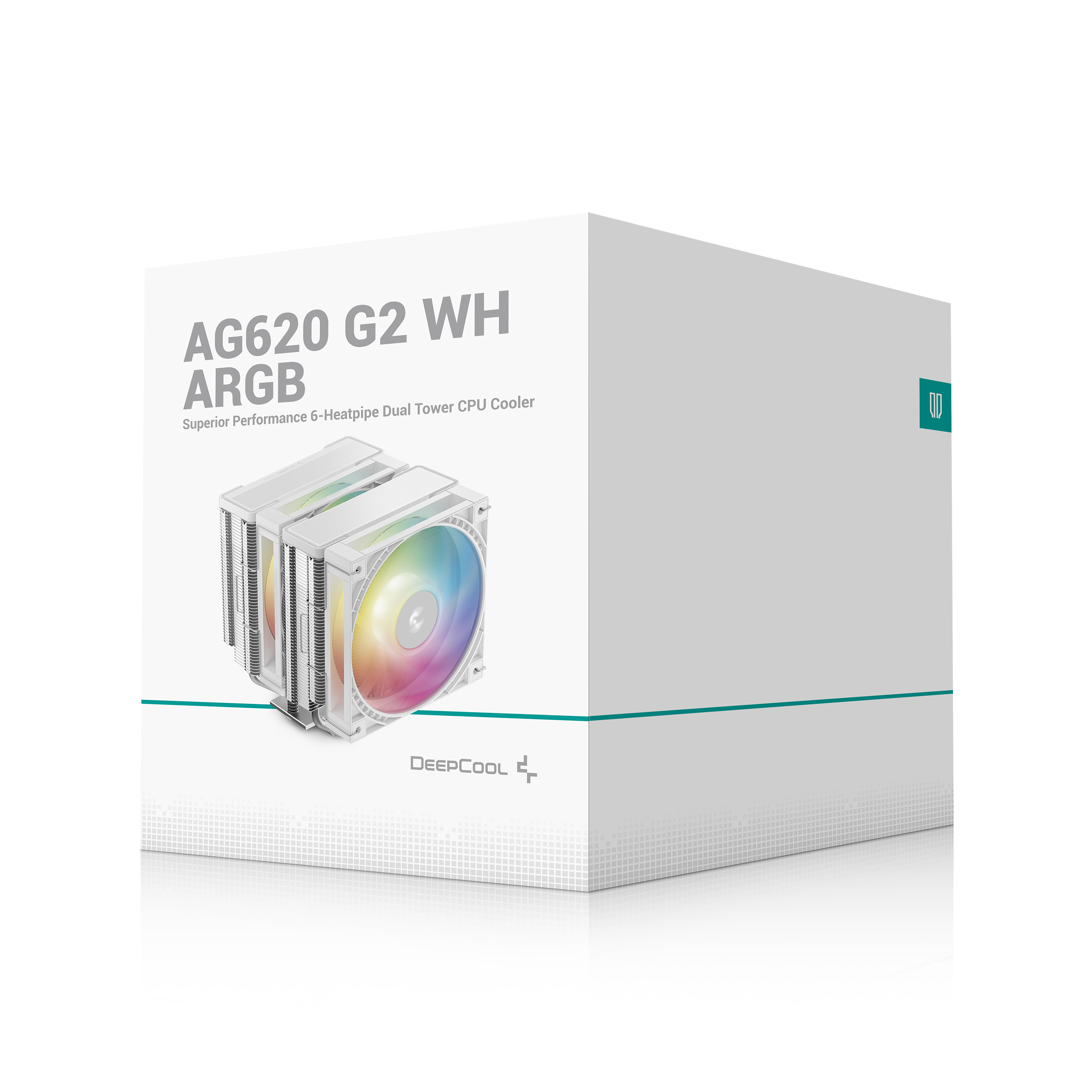 DEEPCOOL AG620 G2 ARGB SIX COPPER HEATPIPES CPU COOLER WH thumbnail 9