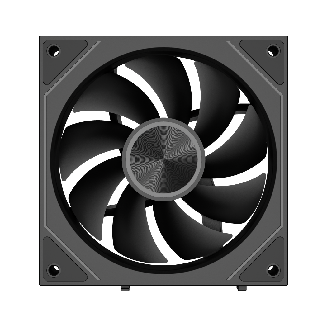 PC COOLER F3X120 ARGB FANS BLACK thumbnail 3
