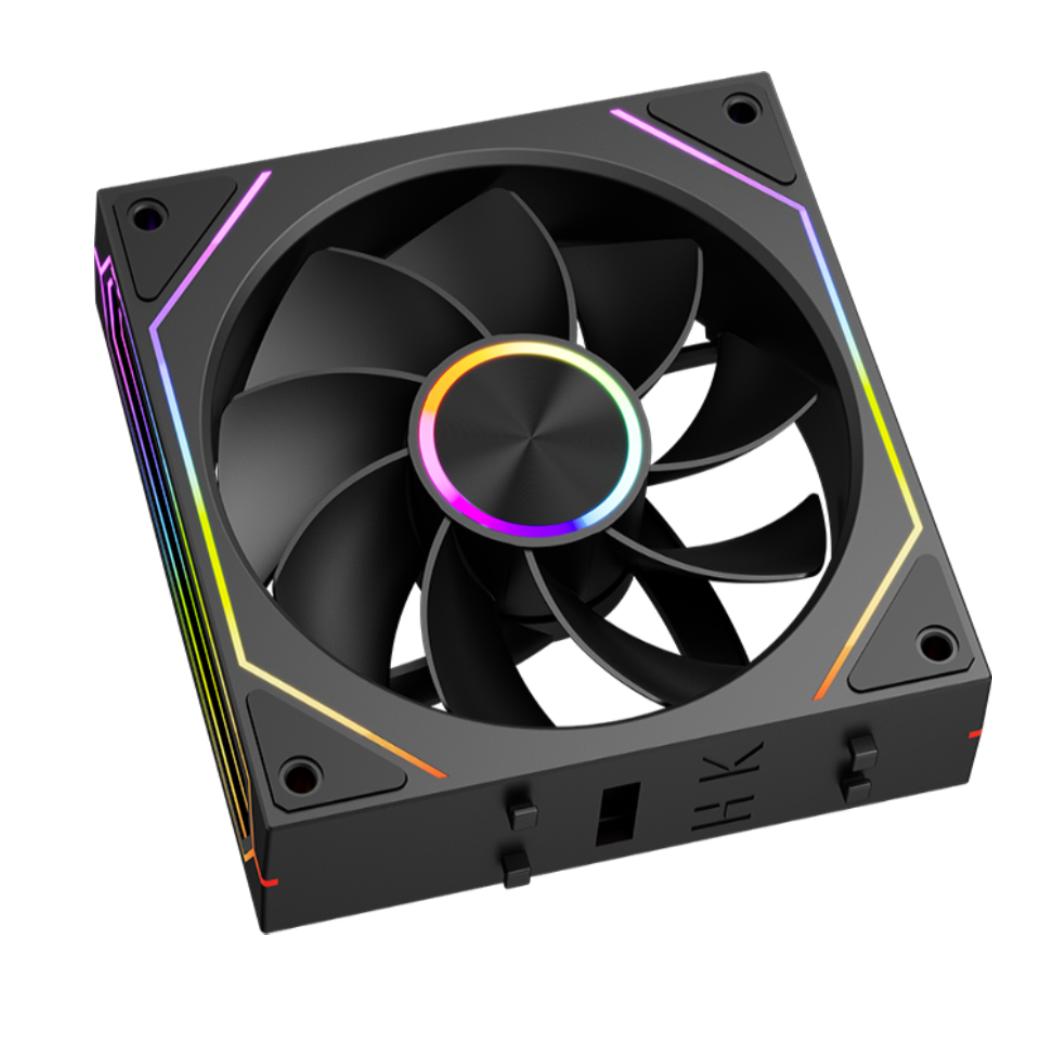 PC COOLER F3X120 ARGB REVERSE FANS BLACK thumbnail 4