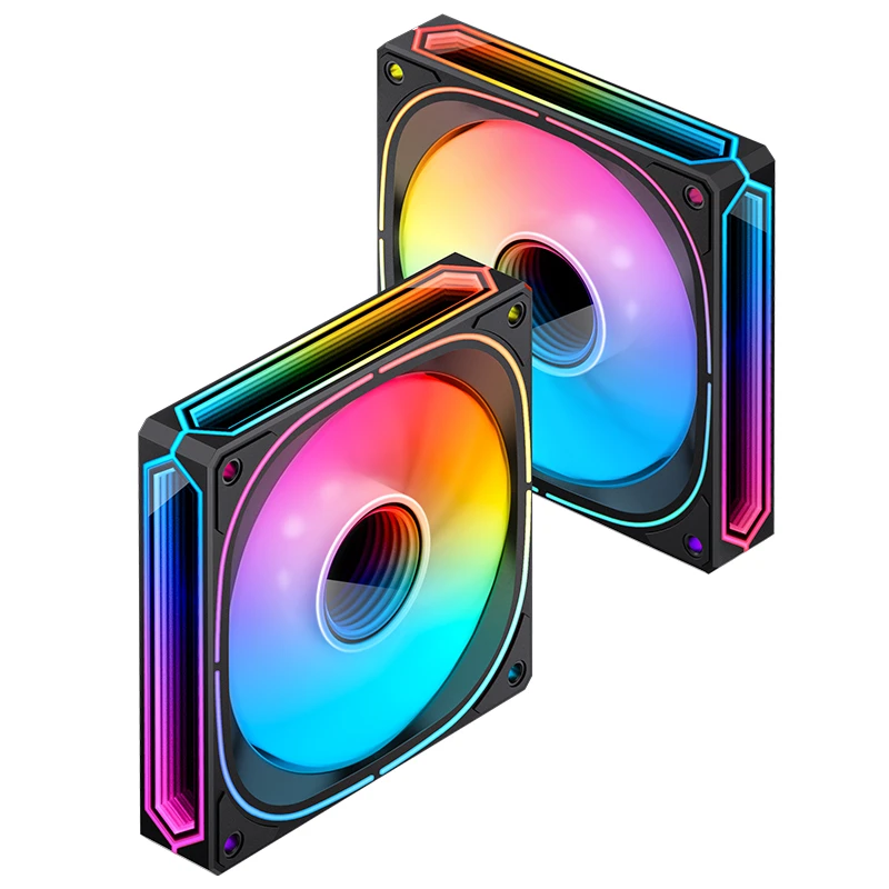 JONSBO FR-505B 12CM PWM RGB FAN BLACK BULK PACK (正葉) thumbnail 6