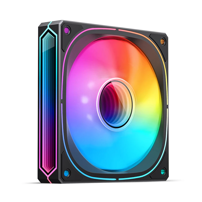 JONSBO FR-505BR 12CM PWM RGB FAN BLACK BULK PACK (反葉)