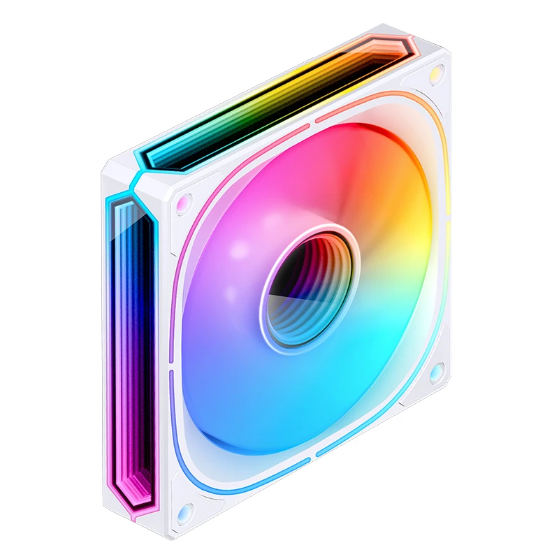 JONSBO FR-505BW 12CM PWM RGB FAN WHITE BULK PACK (反葉) thumbnail 3