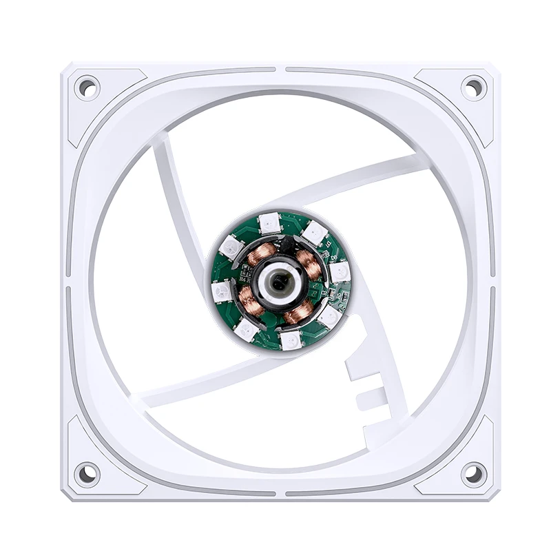 JONSBO FR-505BW 12CM PWM RGB FAN WHITE BULK PACK (反葉) thumbnail 15
