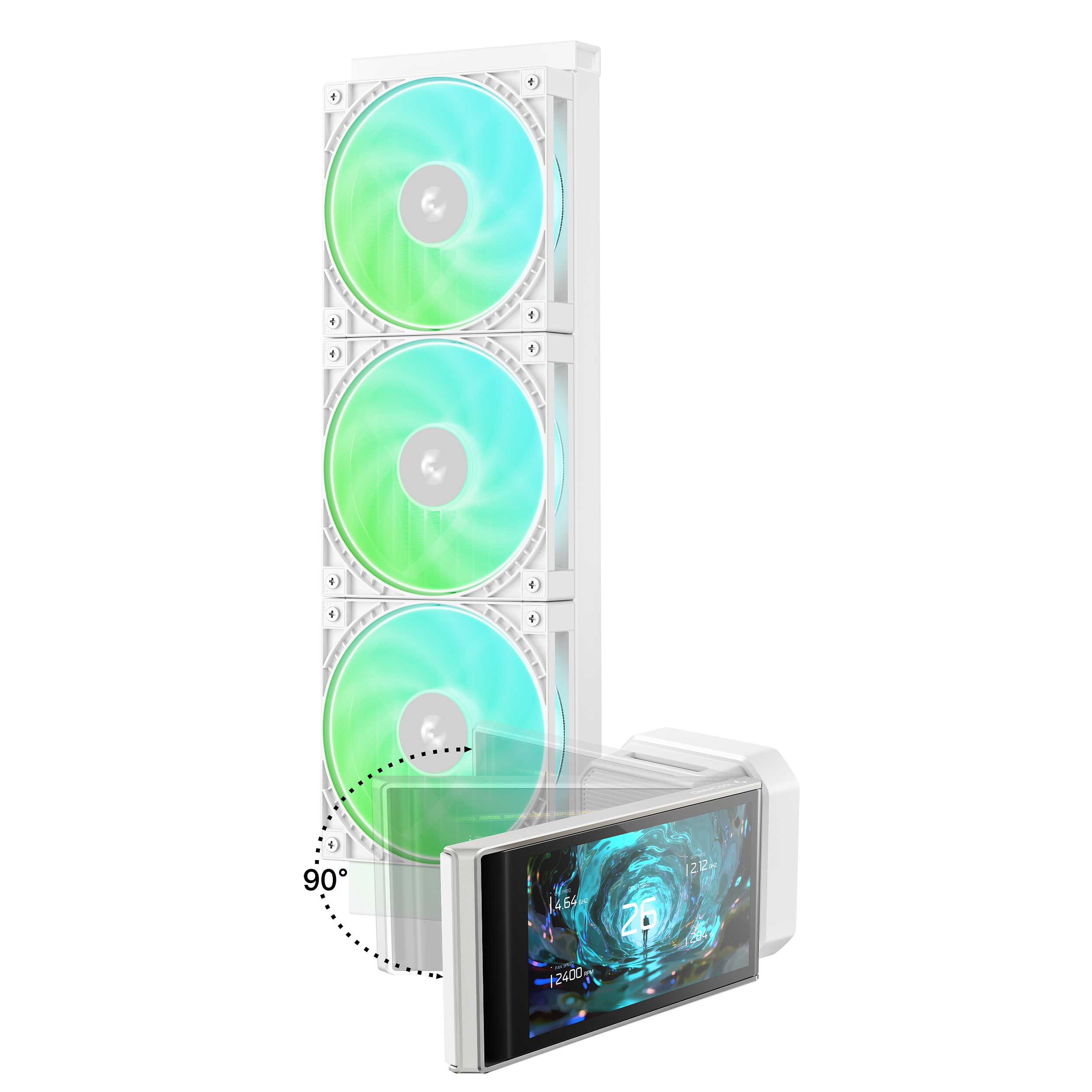 DEEPCOOL LT360 VISION ARGB 360MM LIQUID COOLER thumbnail 2