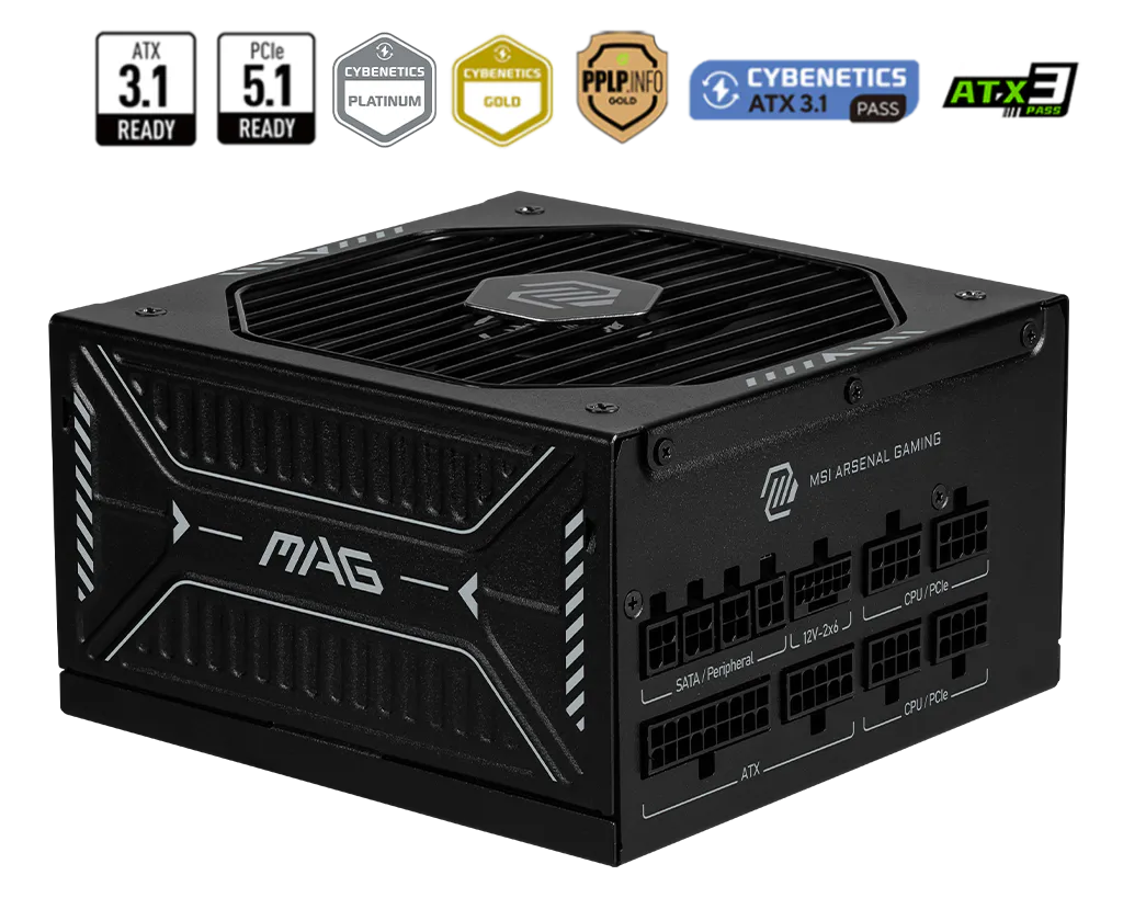 MSI MAG A1000GLS PCIE5 ATX 3.1 80PLUS GOLD