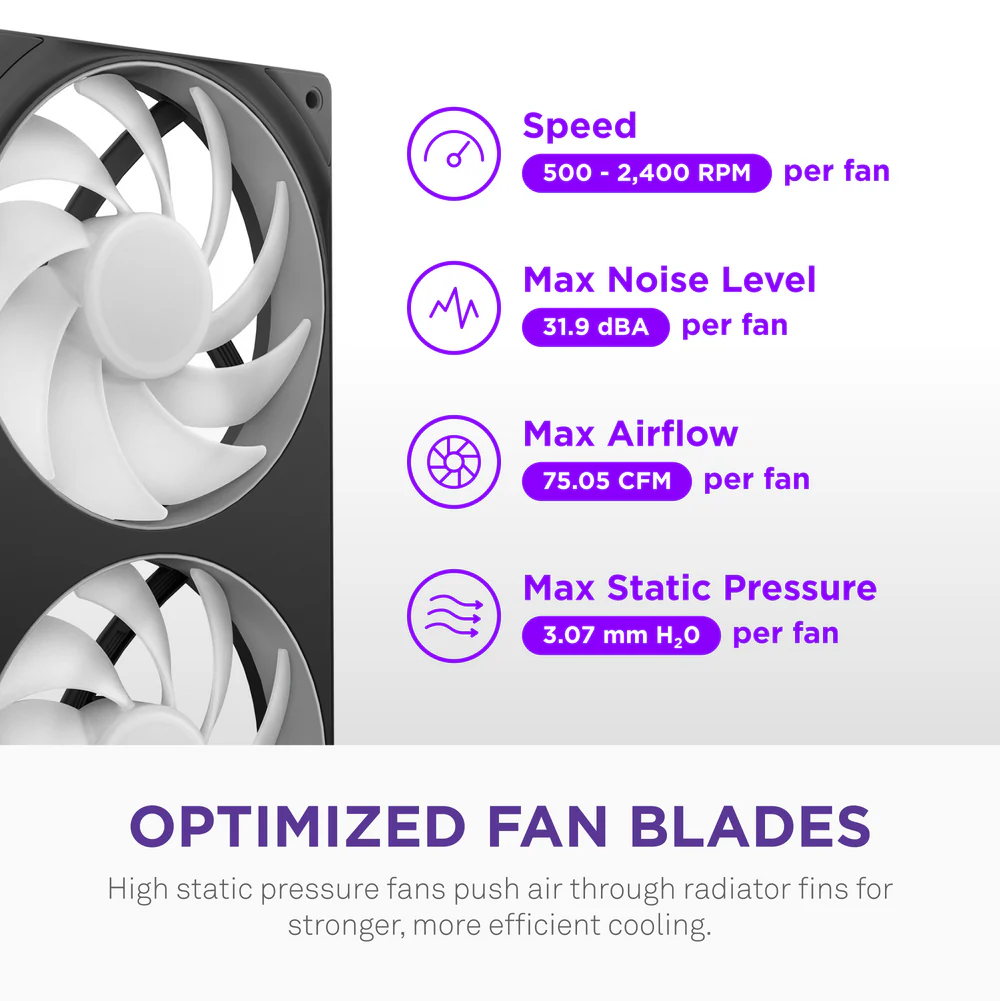 NZXT KRAKEN CORE 360 RGB AIO LIQUID COOLER thumbnail 5