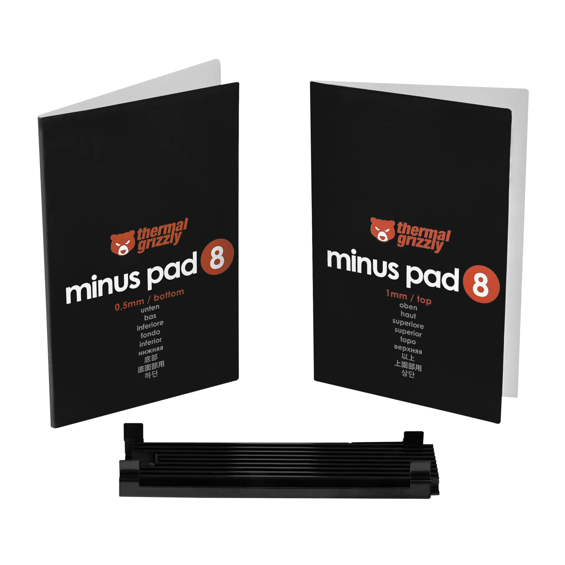 THERMAL GRIZZLY M2 SSD ALUMINIUM BODY COOLER 2X COOLING PADS thumbnail 4