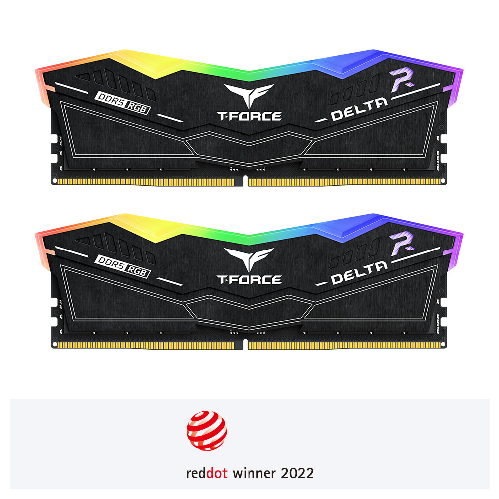 TEAM DELTA RGB 32G(16G*2) DDR5 6000MHz CL28 BLACK