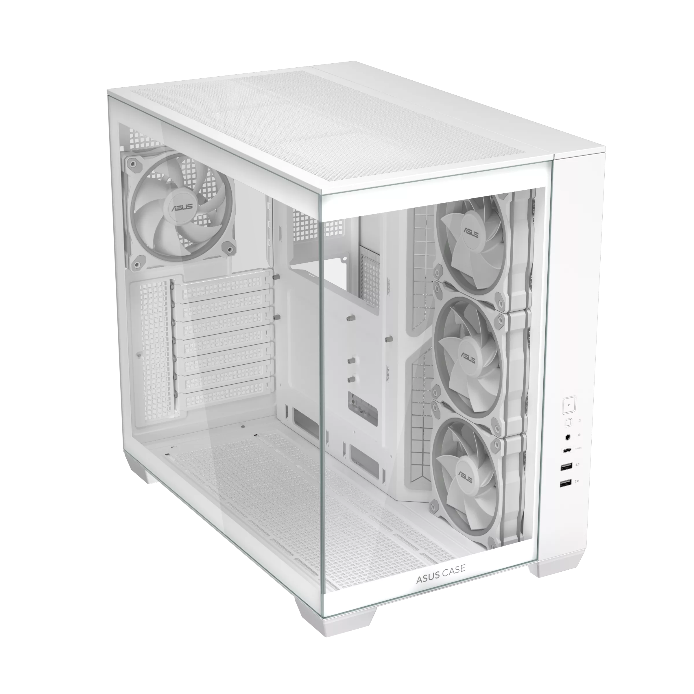 ASUS A32 PLUS TG ARGB ATX CASE WHITE thumbnail 3