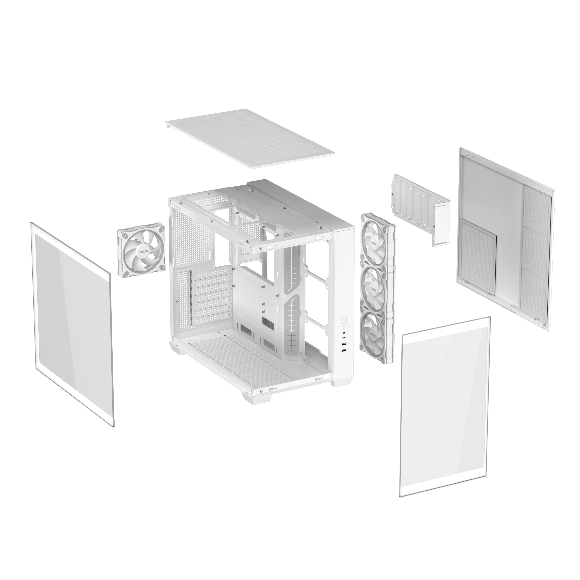 ASUS A32 PLUS TG ARGB ATX CASE WHITE thumbnail 15