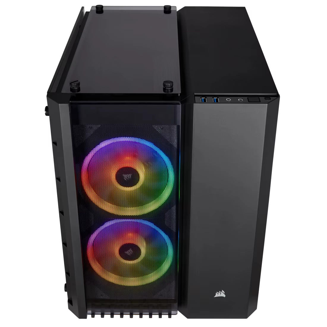 CORSAIR CRYSTAL SERIES 280X RGB MICRO-ATX CASE (BK) thumbnail 7