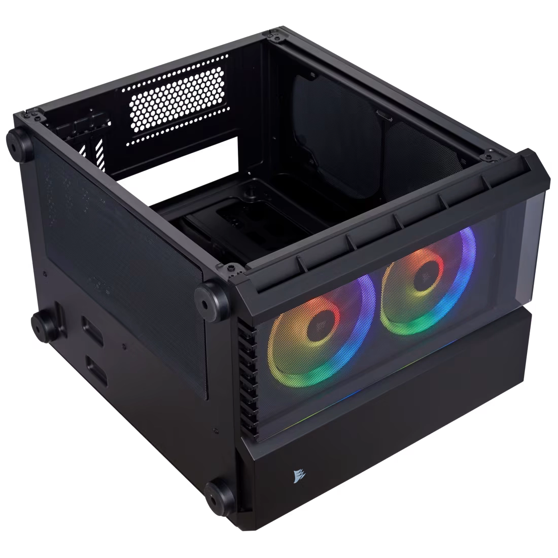 CORSAIR CRYSTAL SERIES 280X RGB MICRO-ATX CASE (BK) thumbnail 12