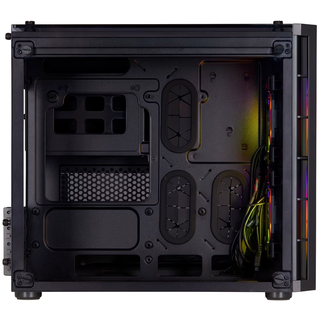 CORSAIR CRYSTAL SERIES 280X RGB MICRO-ATX CASE (BK) thumbnail 16