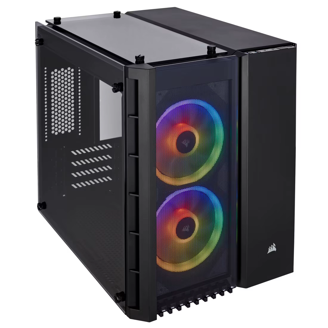 CORSAIR CRYSTAL SERIES 280X RGB MICRO-ATX CASE (BK)