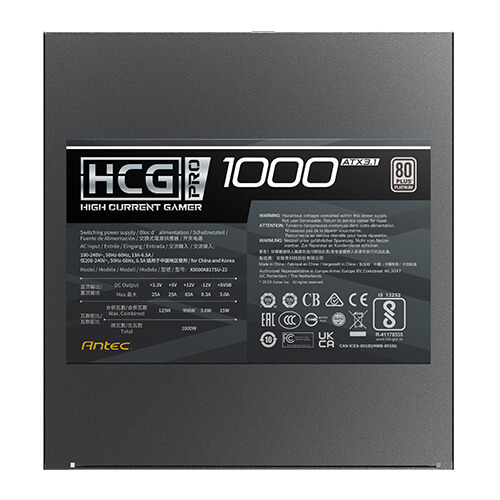 ANTEC HCG1000 PRO P GB PLATINUM ATX3.1 PSU thumbnail 8